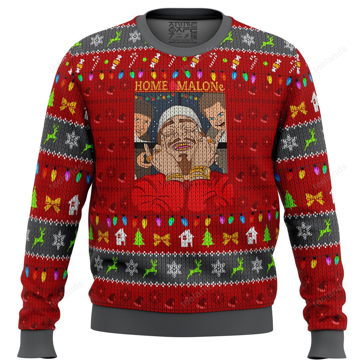 Home Malone meme 3D Christmas Sweater - Holiday Gift product image