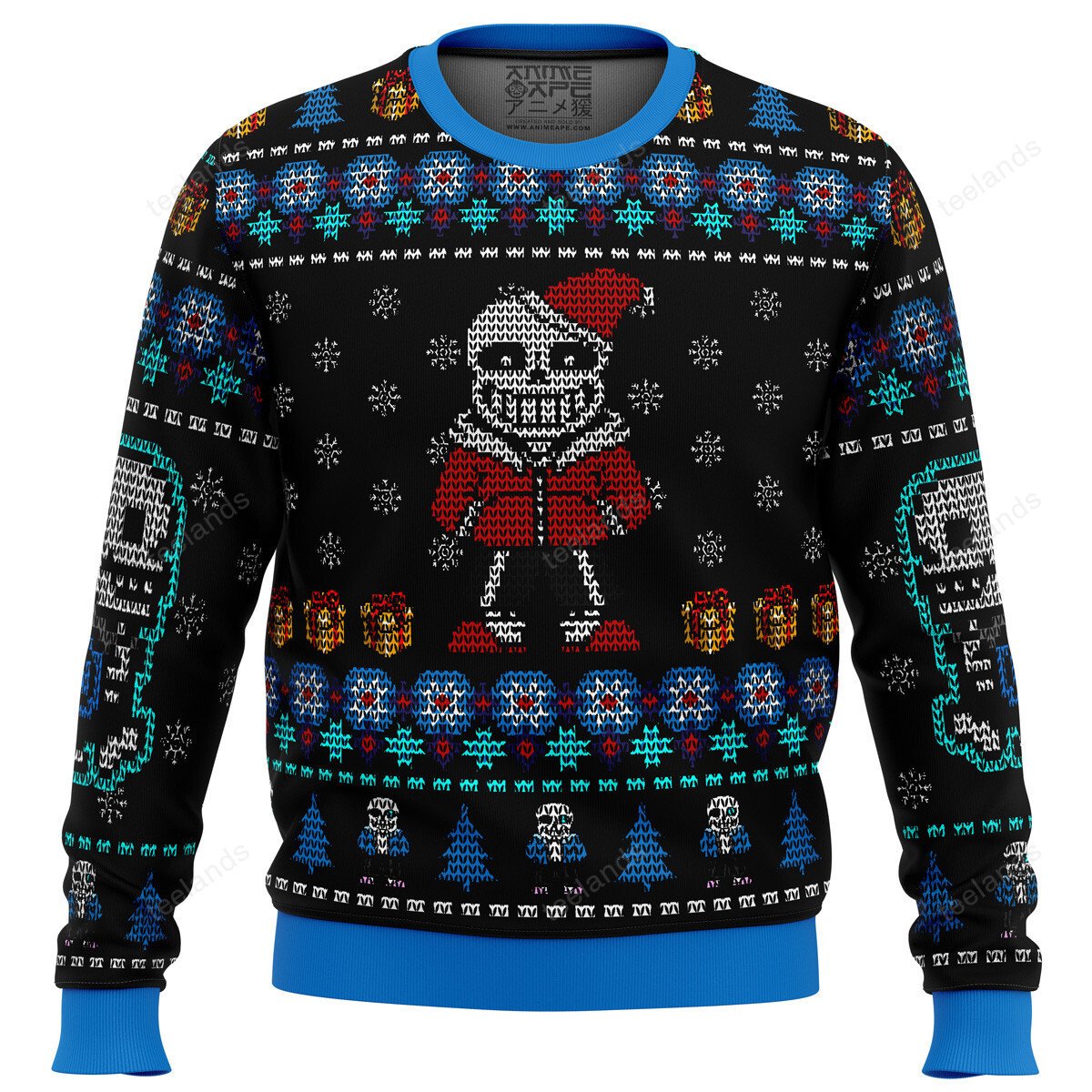 Undertale sans 3D Christmas Sweater - Holiday Gift product image