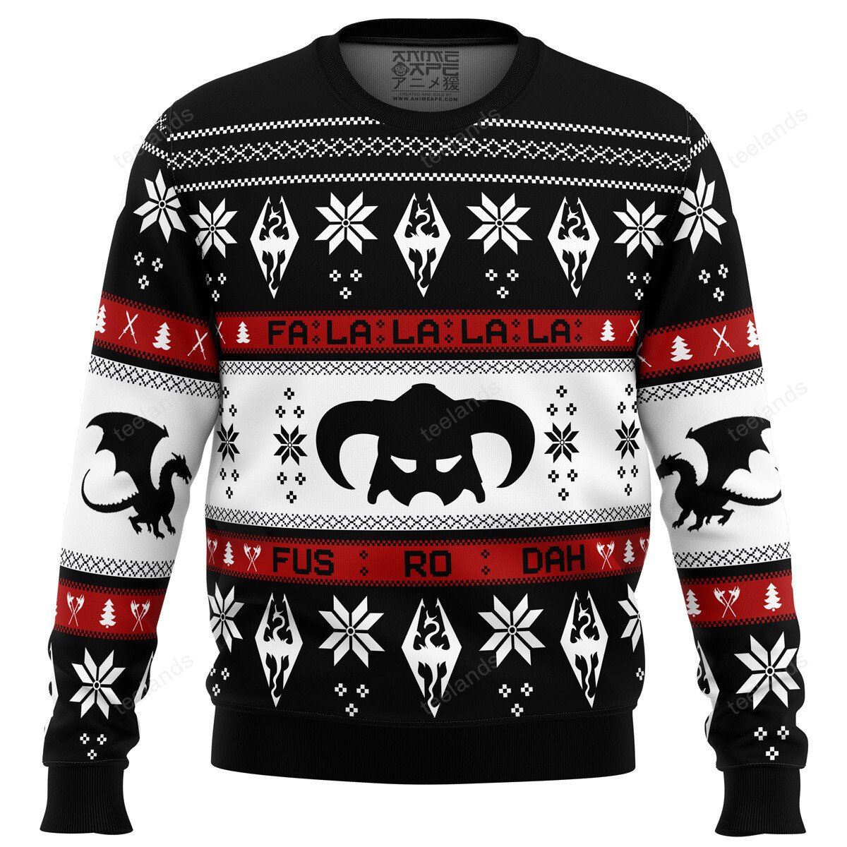Skyrim fusrodah 3D Christmas Sweater - Holiday Gift product image