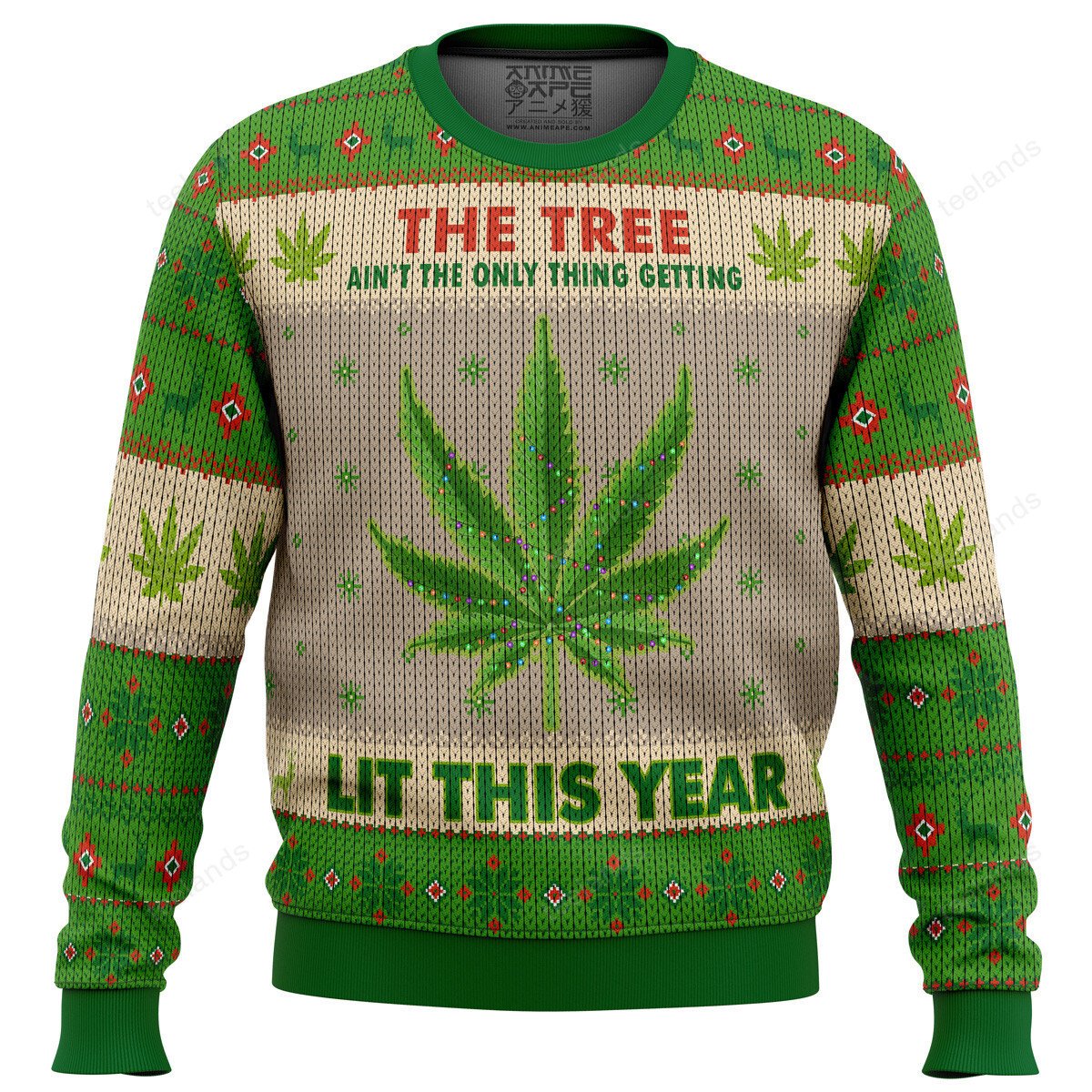 Samurai X its beginning to look a lot like 3D Christmas Sweater - Holiday Gift product image 3