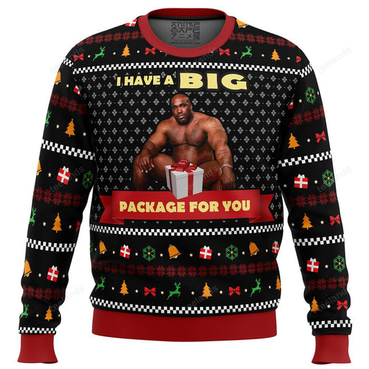 Barry Wood i have a big package for you 3D Christmas Sweater - Holiday Gift product image