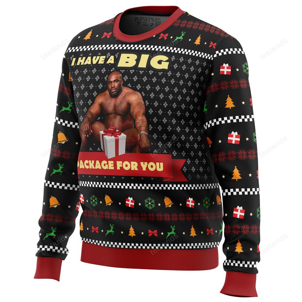 Barry Wood i have a big package for you 3D Christmas Sweater - Holiday Gift product image 2
