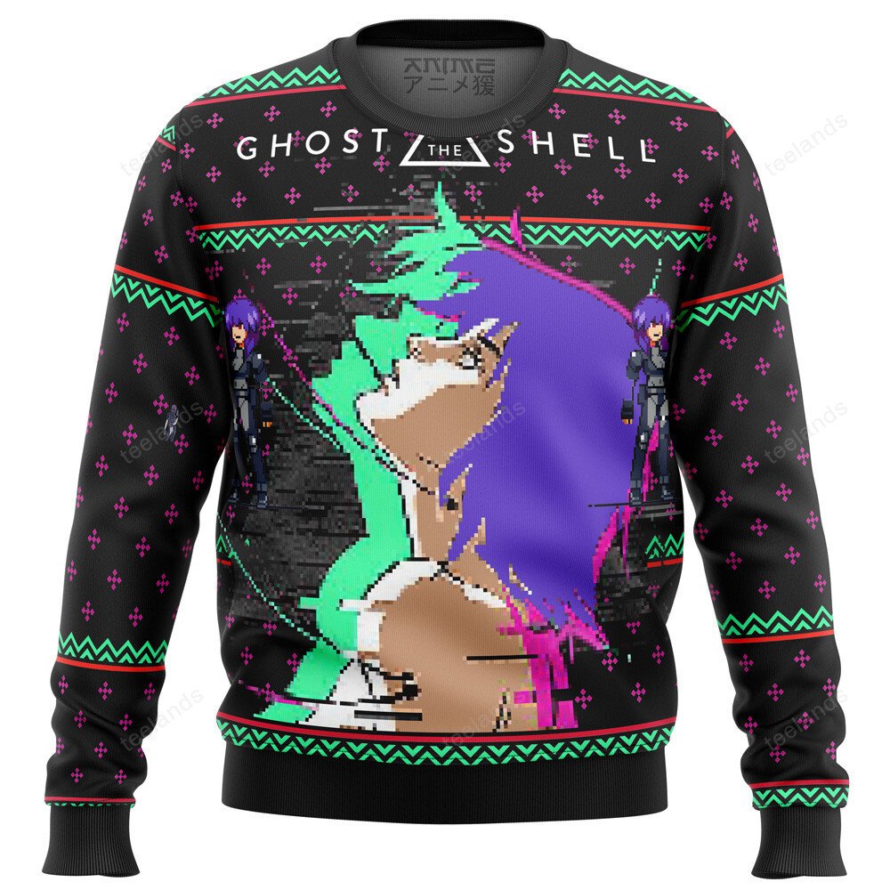 Ghost in the shell 3D Christmas Sweater - Holiday Gift product image