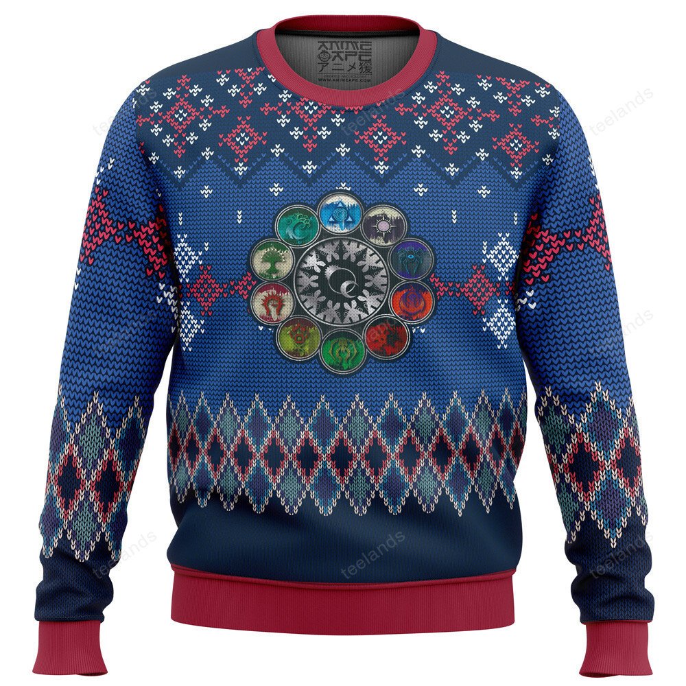 Magic the Gathering Ravnica 3D Christmas Sweater - Holiday Gift product image