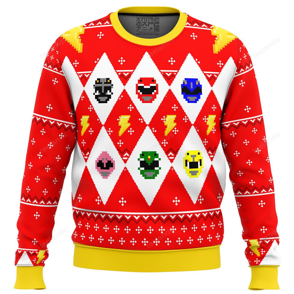 Power Rangers 3D Christmas Sweater - Holiday Gift product image