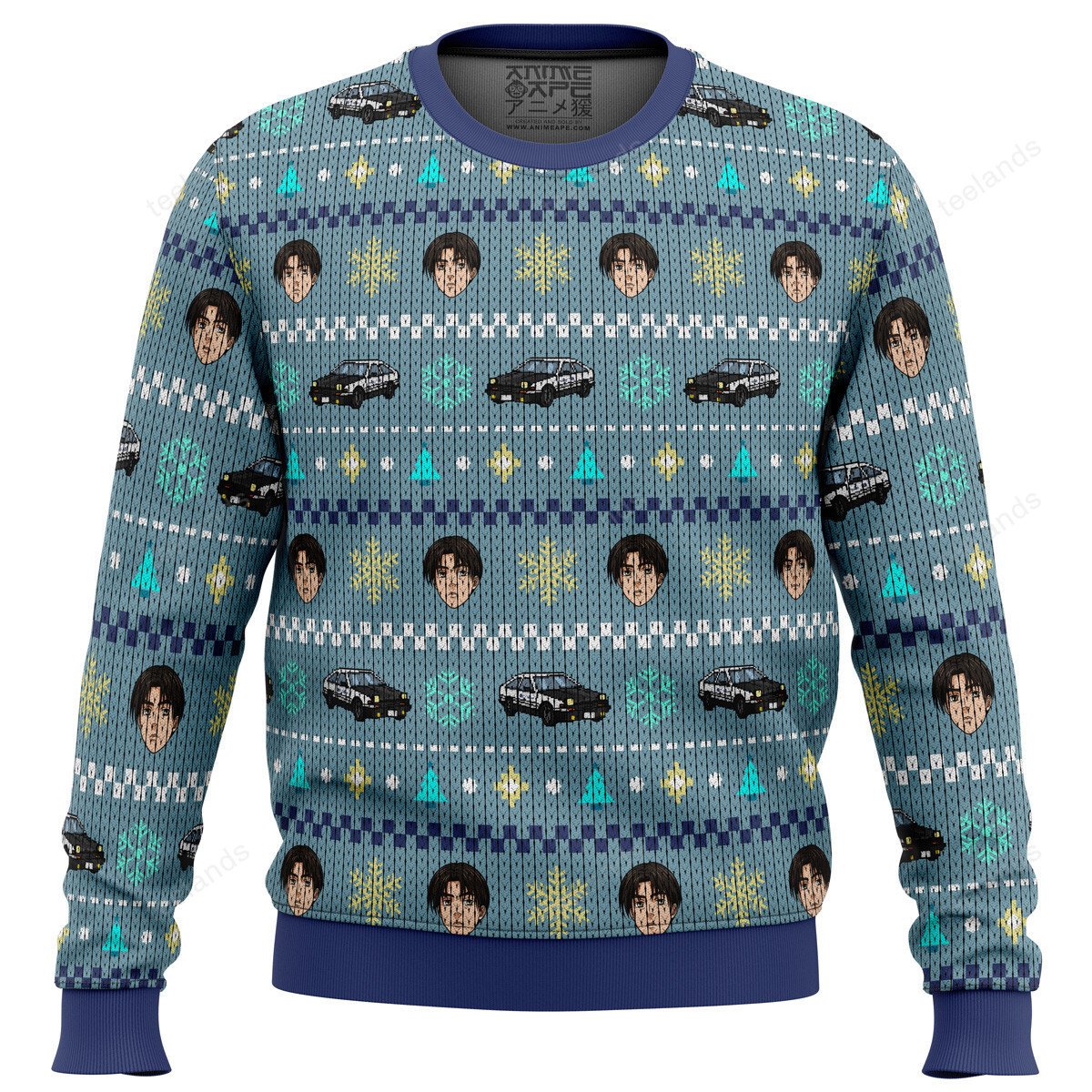 Takumi Fujiwara 3D Christmas Sweater - Holiday Gift product image