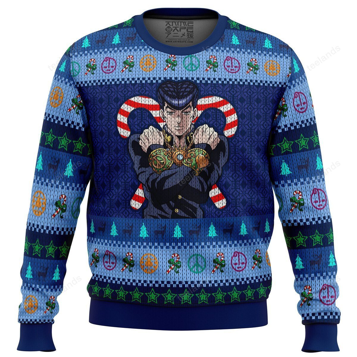 Josuke Higashikata jojo bizarre adventure 3D Christmas Sweater - Holiday Gift product image