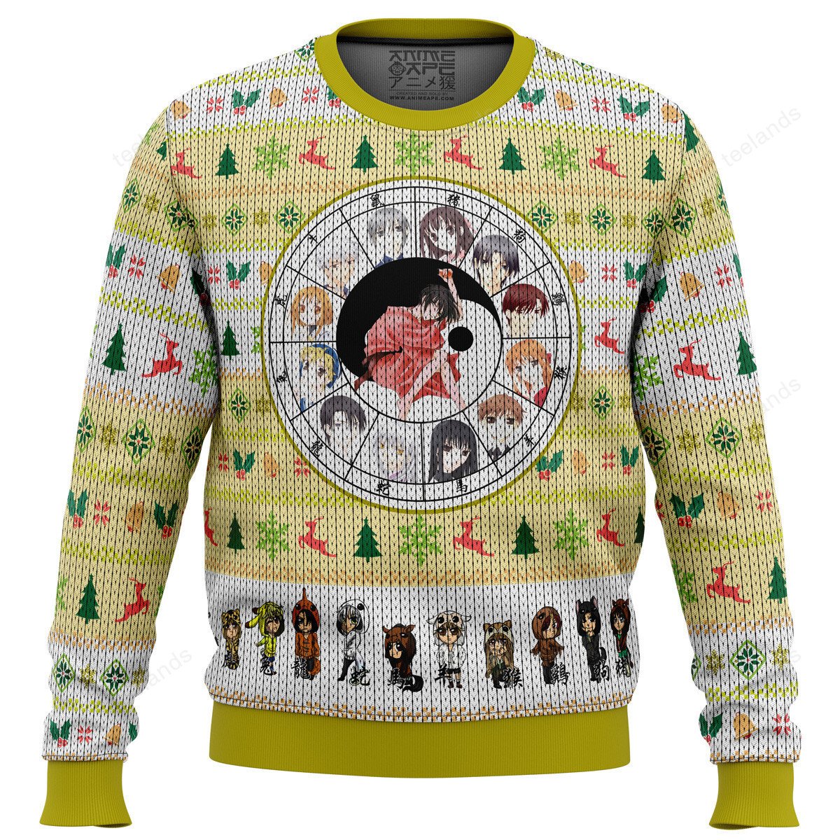 Inuyasha and Kagome 3D Christmas Sweater - Holiday Gift product image 3