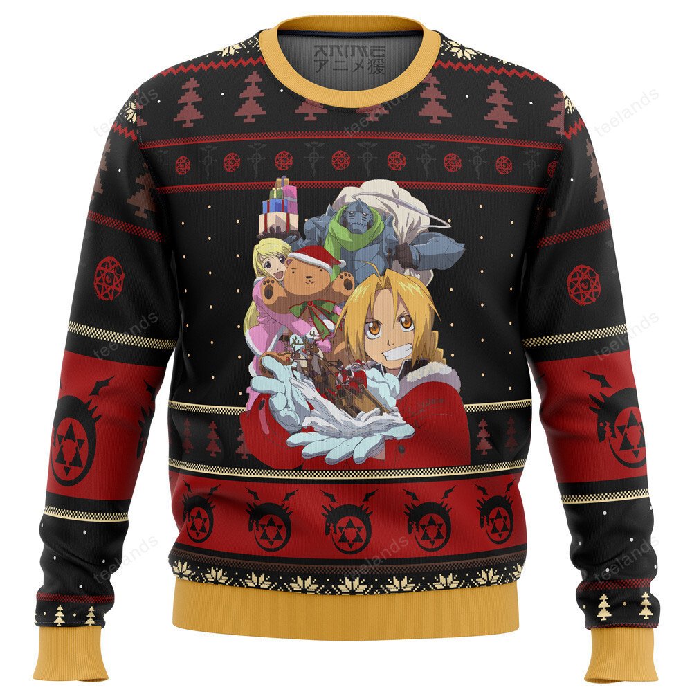 Fullmetal alchemist holidays 3D Christmas Sweater - Holiday Gift product image