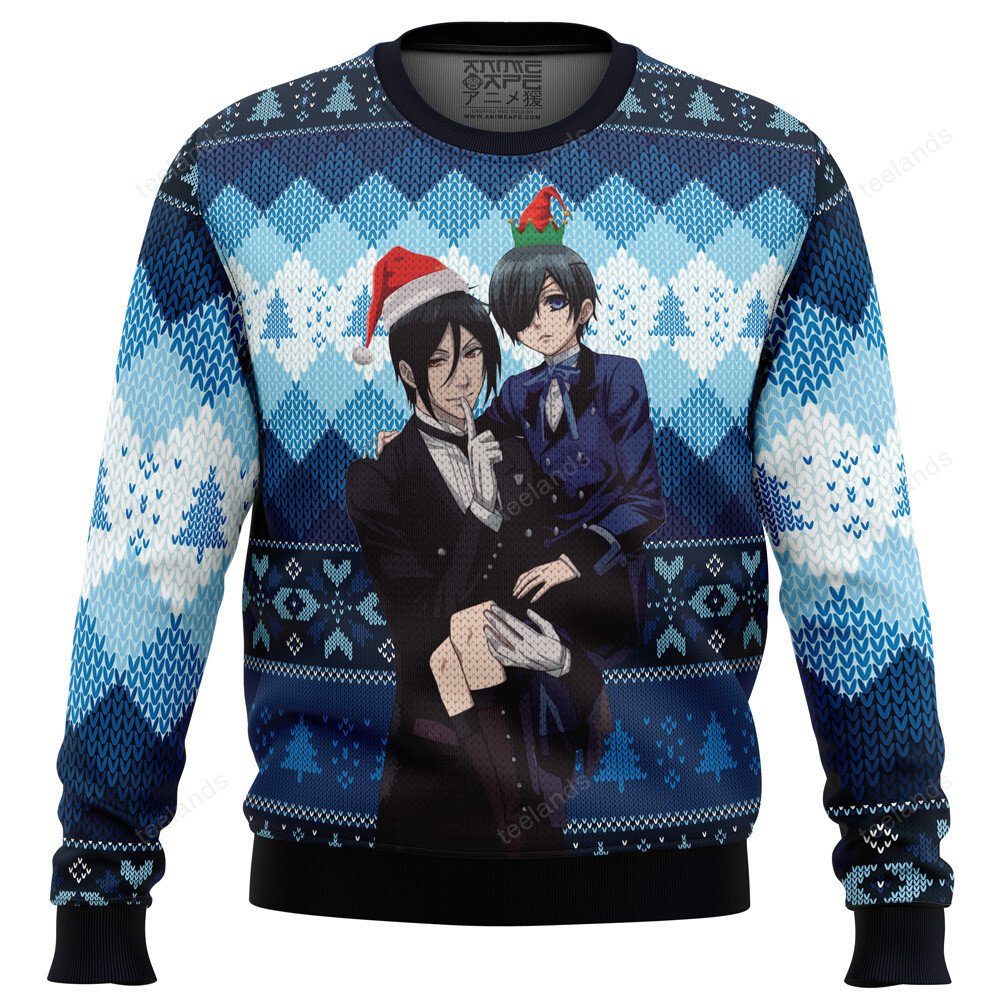 Black Butler 3D Christmas Sweater - Holiday Gift product image