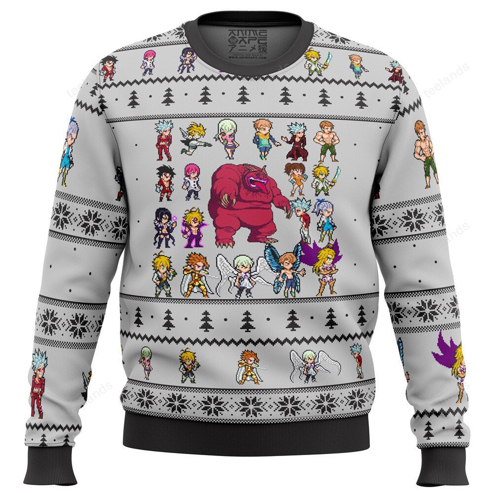 Seven deadly sins sprites 3D Christmas Sweater - Holiday Gift product image