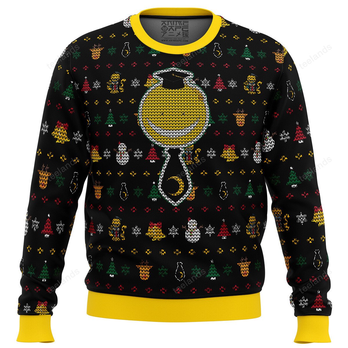 Koro Sensei assassination classroom 3D Christmas Sweater - Holiday Gift product image