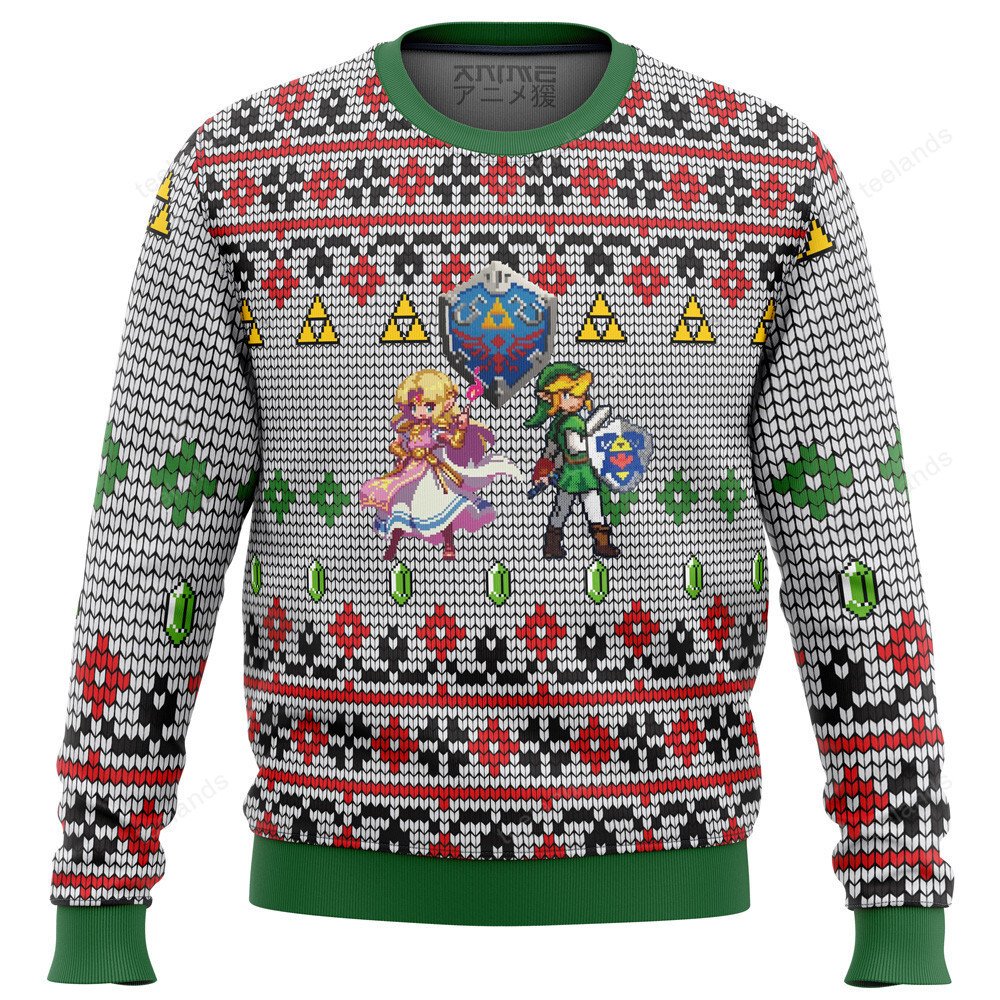 Zelda and Link 3D Christmas Sweater - Holiday Gift product image