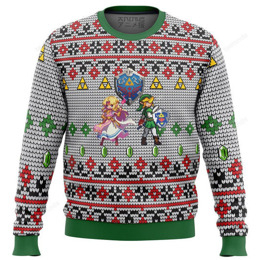Zelda and Link 3D Christmas Sweater - Holiday Gift product image