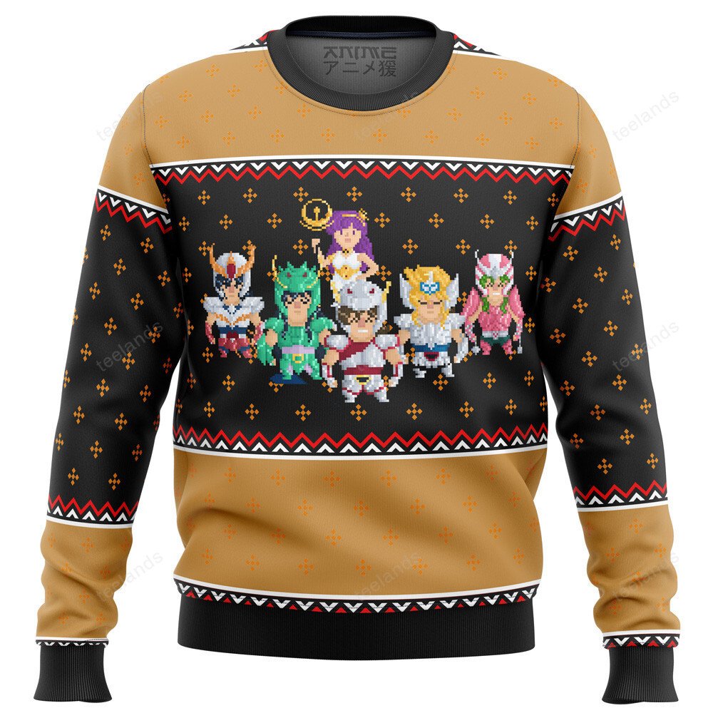 Knights of the Zodiac St Seiya 3D Christmas Sweater - Holiday Gift product image