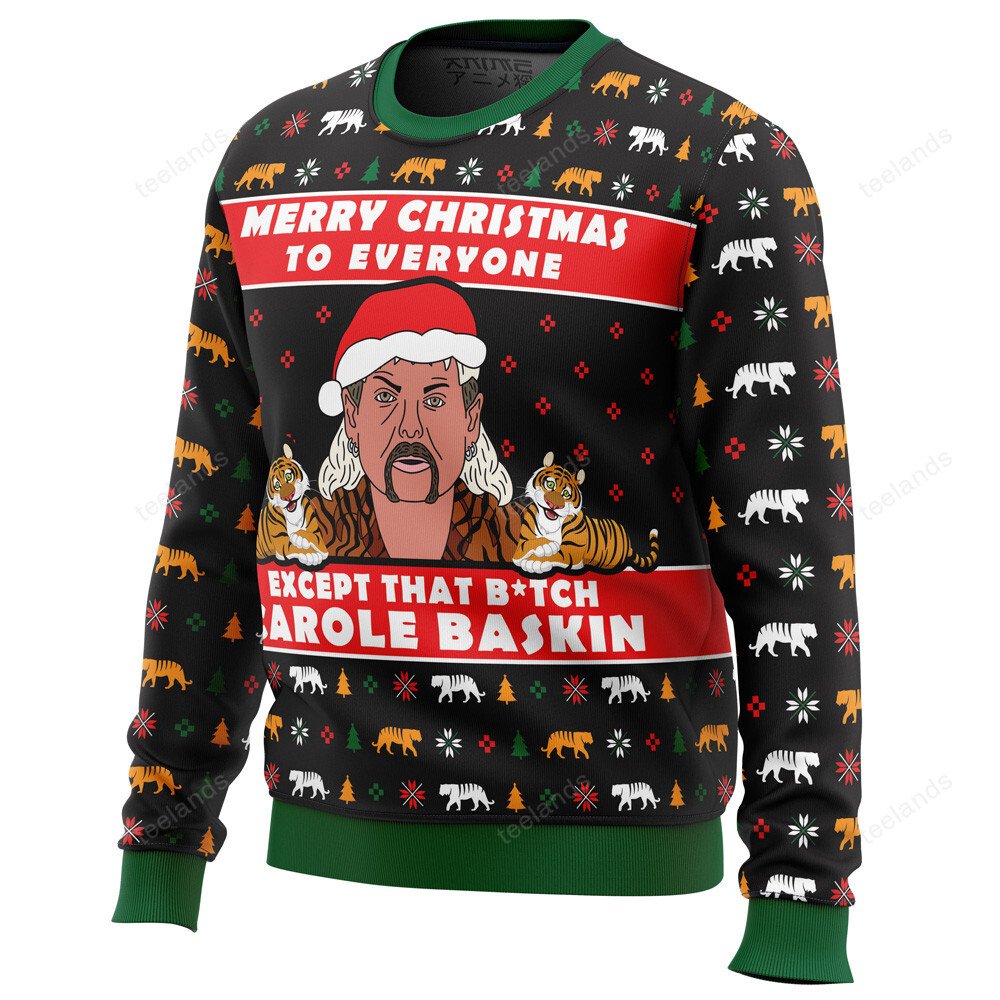 Joe Exotic merry Christmas to everyone 3D Christmas Sweater - Holiday Gift product image 2