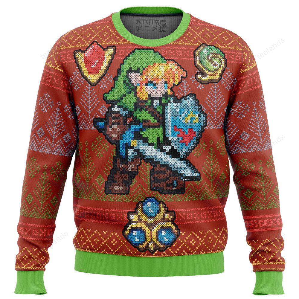 Zelda link gems 3D Christmas Sweater - Holiday Gift product image