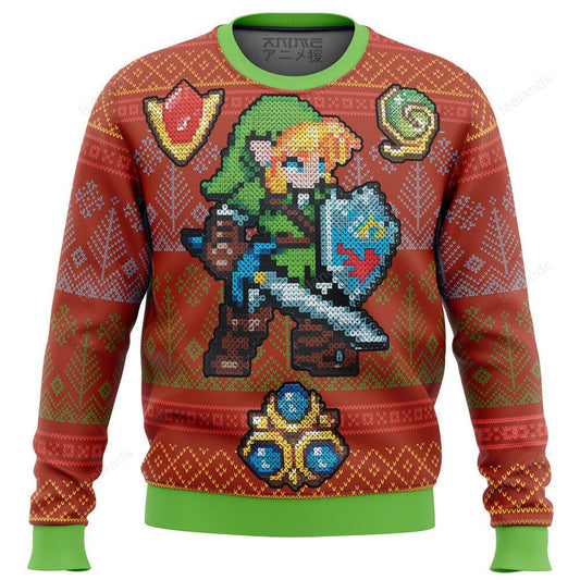 Zelda link gems 3D Christmas Sweater - Holiday Gift product image