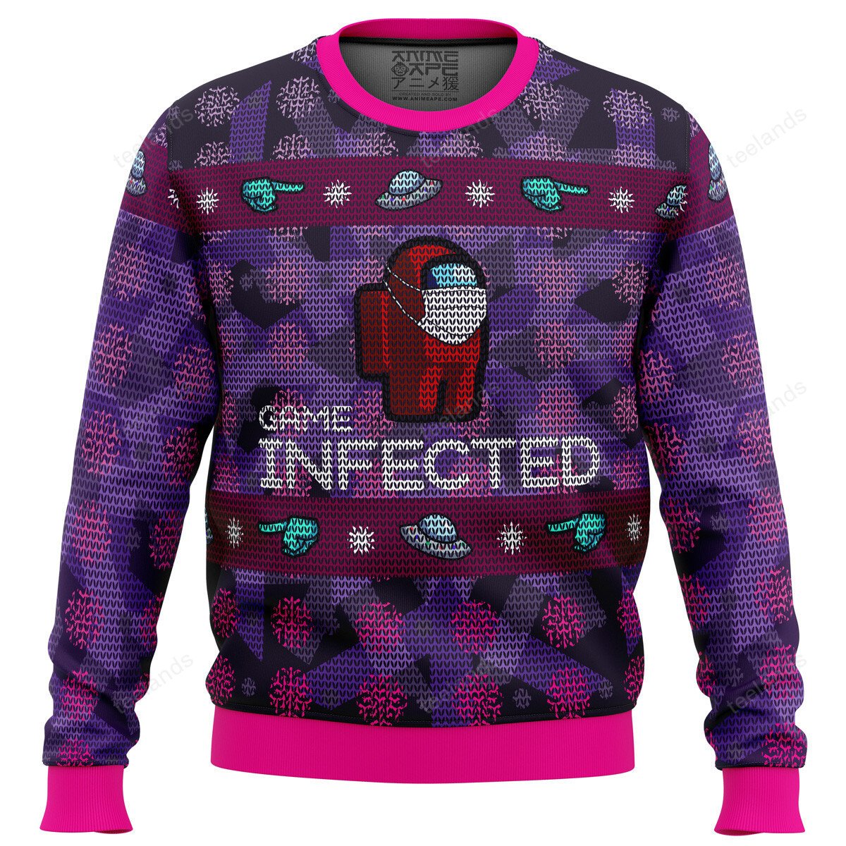 Game infected Among Us 3D Christmas Sweater - Holiday Gift product image