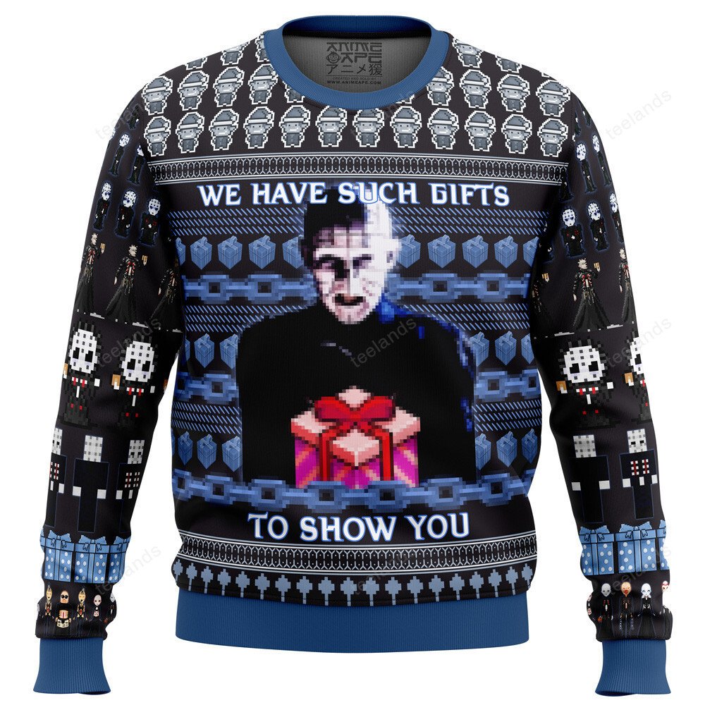 Pinhead Hellraiser we have such gifts to show you 3D Ugly Christmas Sweater - Holiday Gift product image