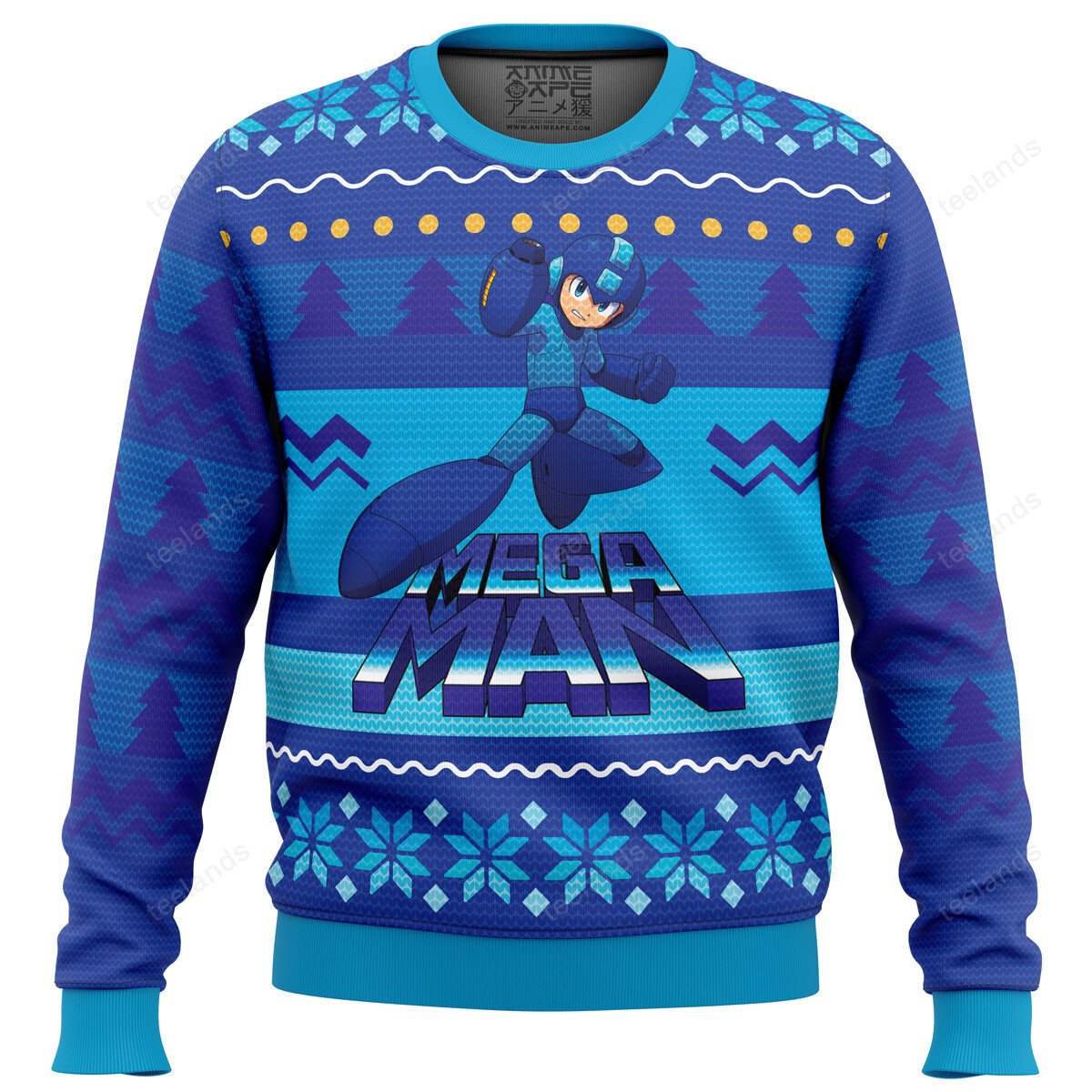 Mega Man 3D Christmas Sweater - Holiday Gift product image