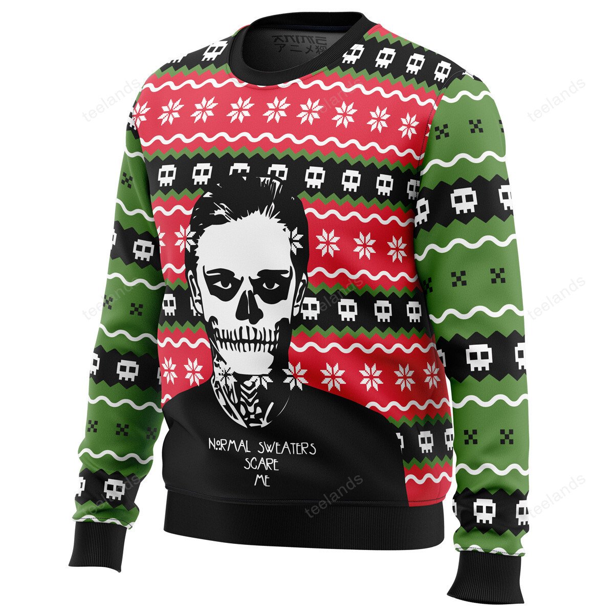 Normal scare me 3D Ugly Christmas Sweater - Holiday Gift product image 2