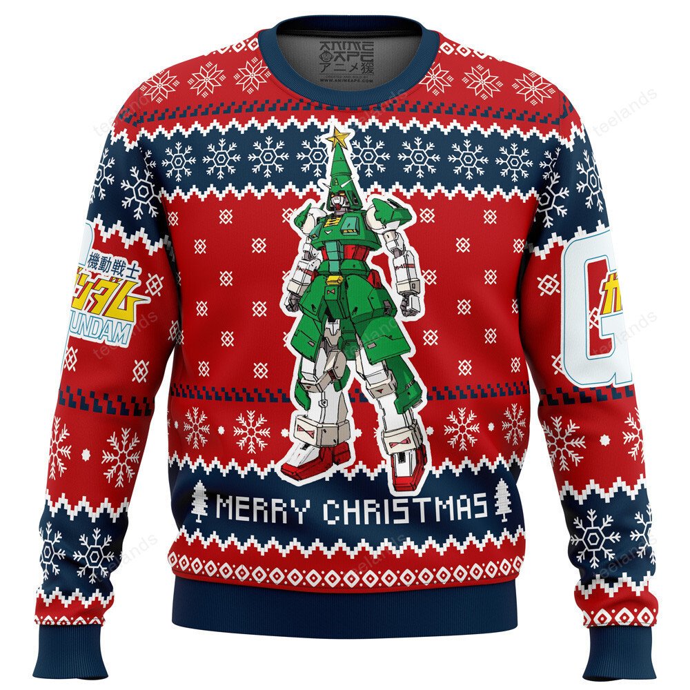Xmas tree gundam 3D Ugly Christmas Sweater - Holiday Gift product image