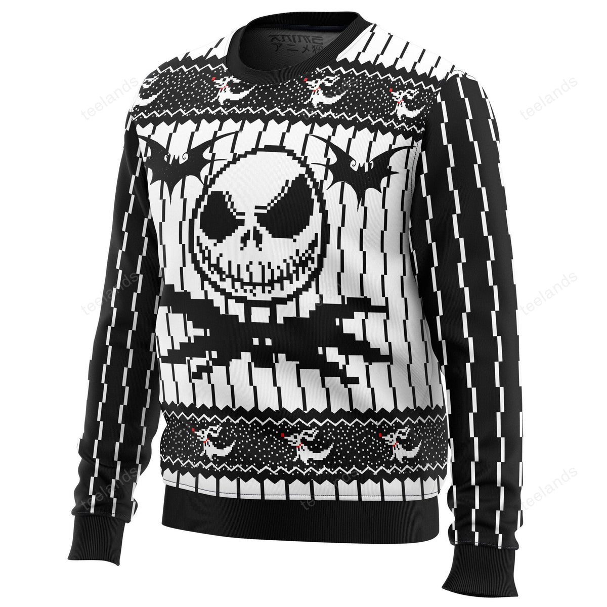 Jack Skellington the nightmare before Christmas 3D Ugly Christmas Sweater - Holiday Gift product image 2