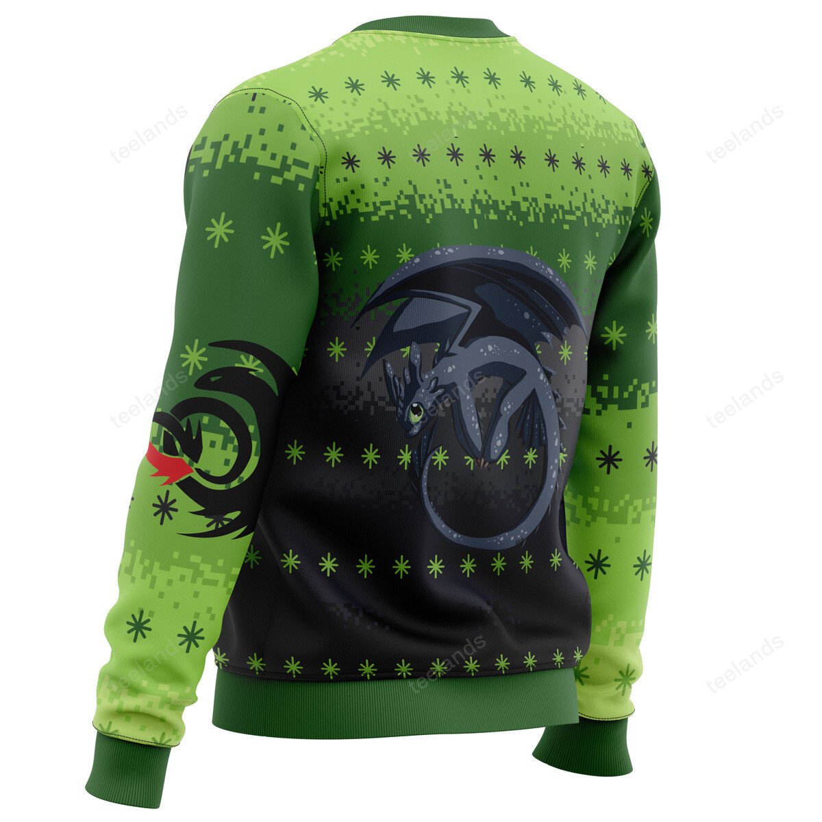 Toothless i wish you a fury 3D Christmas Sweater - Holiday Gift product image 3