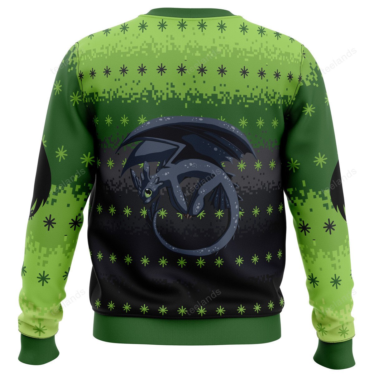 Toothless i wish you a fury 3D Christmas Sweater - Holiday Gift product image 4