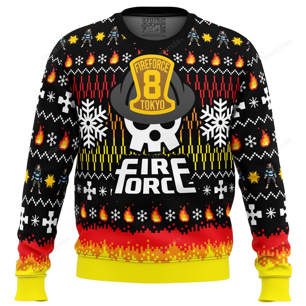 Fire force 3D Ugly Christmas Sweater - Holiday Gift product image