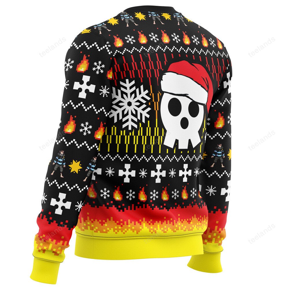 Fire force 3D Ugly Christmas Sweater - Holiday Gift product image 3
