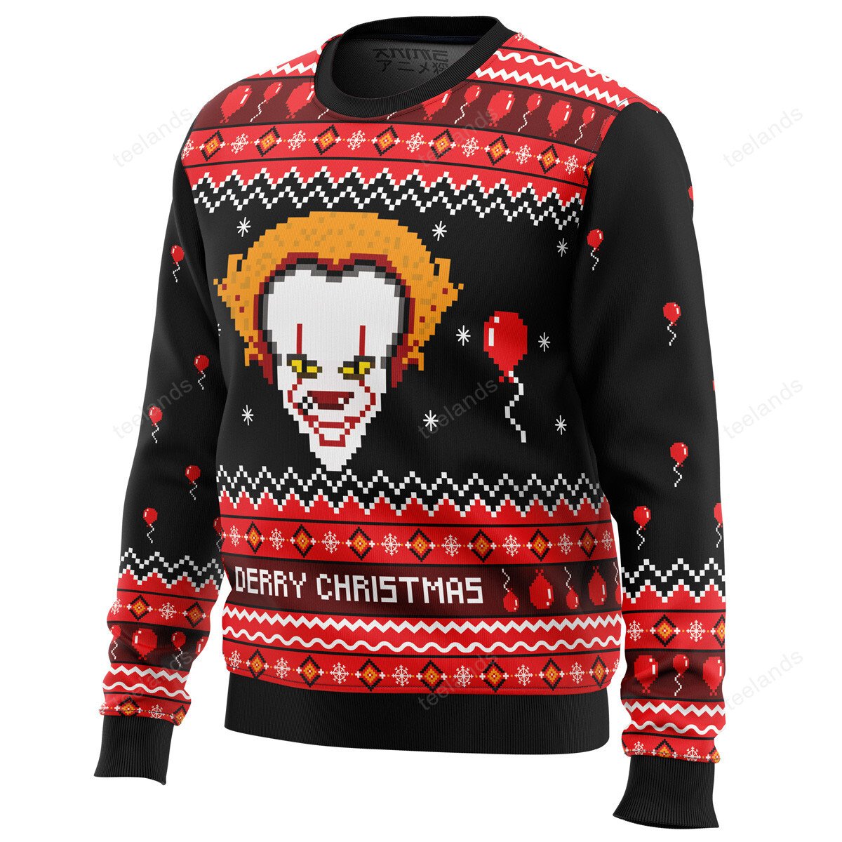 IT Pennywise Christmas 3D Ugly Christmas Sweater - Holiday Gift product image 2