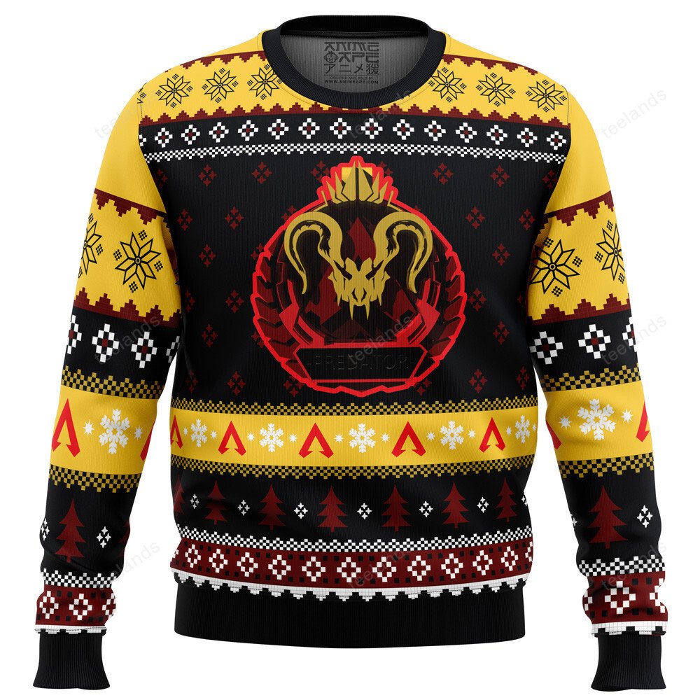 Predator rank apex legends 3D Ugly Christmas Sweater - Holiday Gift product image