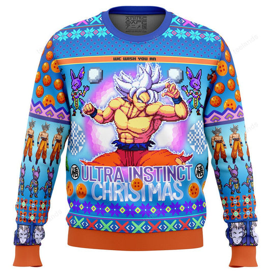 We wish you an ultra instinct 3D Christmas Sweater - Holiday Gift product image