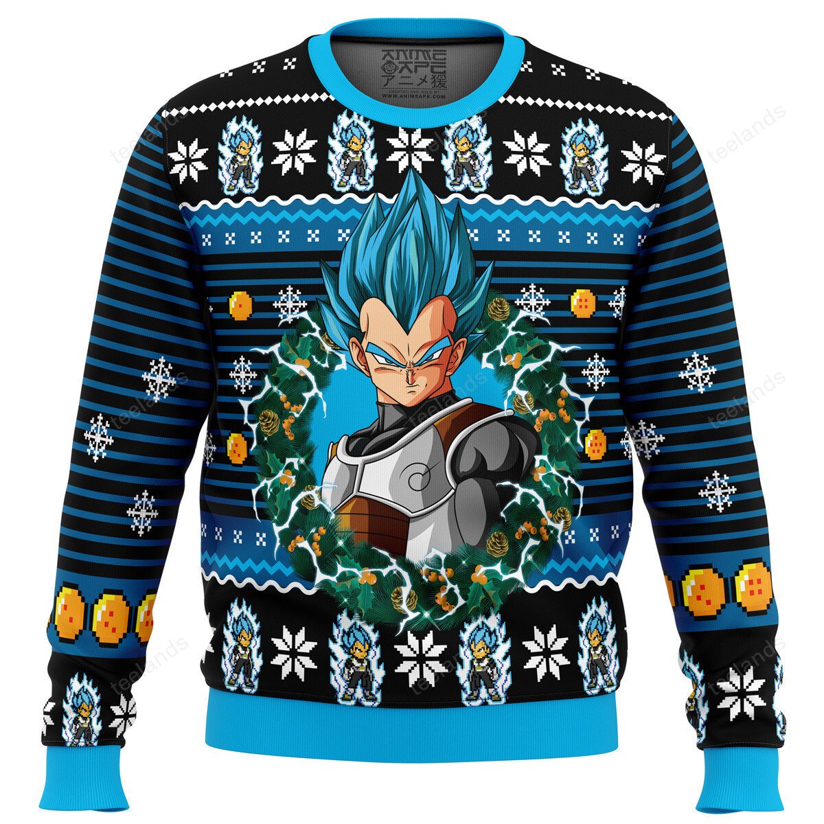 Vegeta 3D Christmas Sweater - Holiday Gift product image