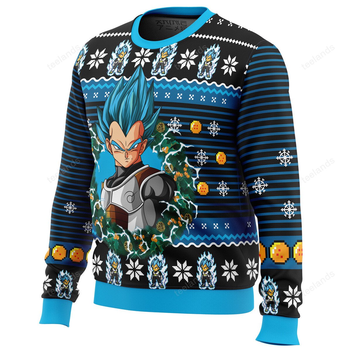 Vegeta 3D Christmas Sweater - Holiday Gift product image 2