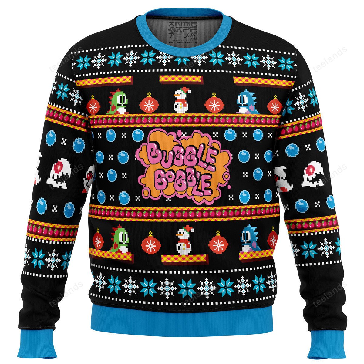 Bubble bobble 3D Ugly Christmas Sweater - Holiday Gift product image