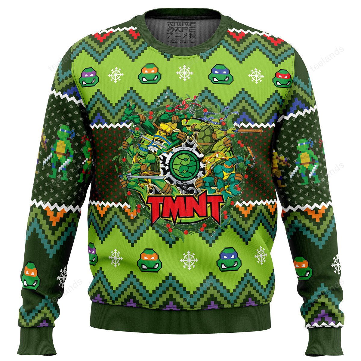 Teenage Mutant Ninja Turtles 3D Christmas Sweater - Holiday Gift product image