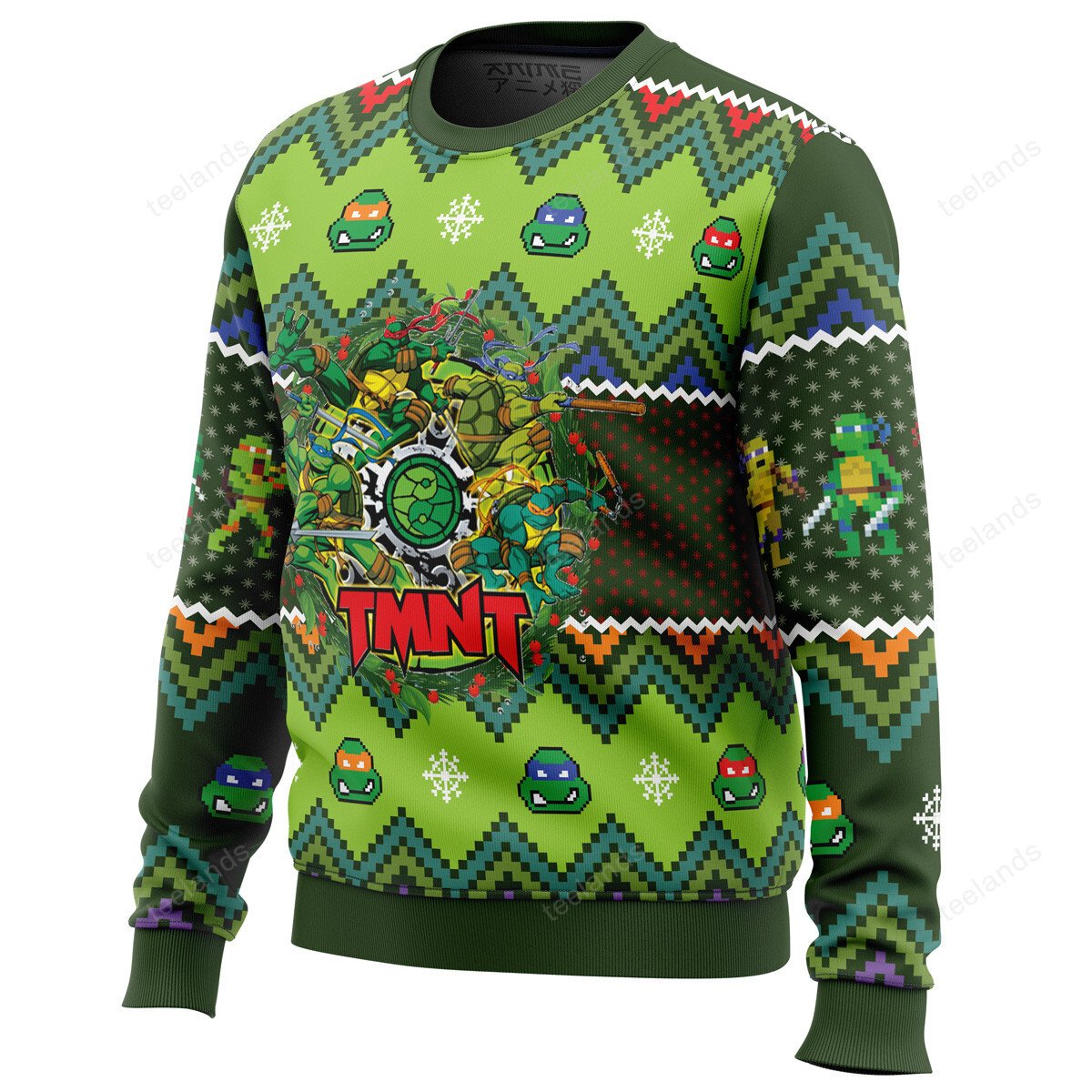 Teenage Mutant Ninja Turtles 3D Christmas Sweater - Holiday Gift product image 2