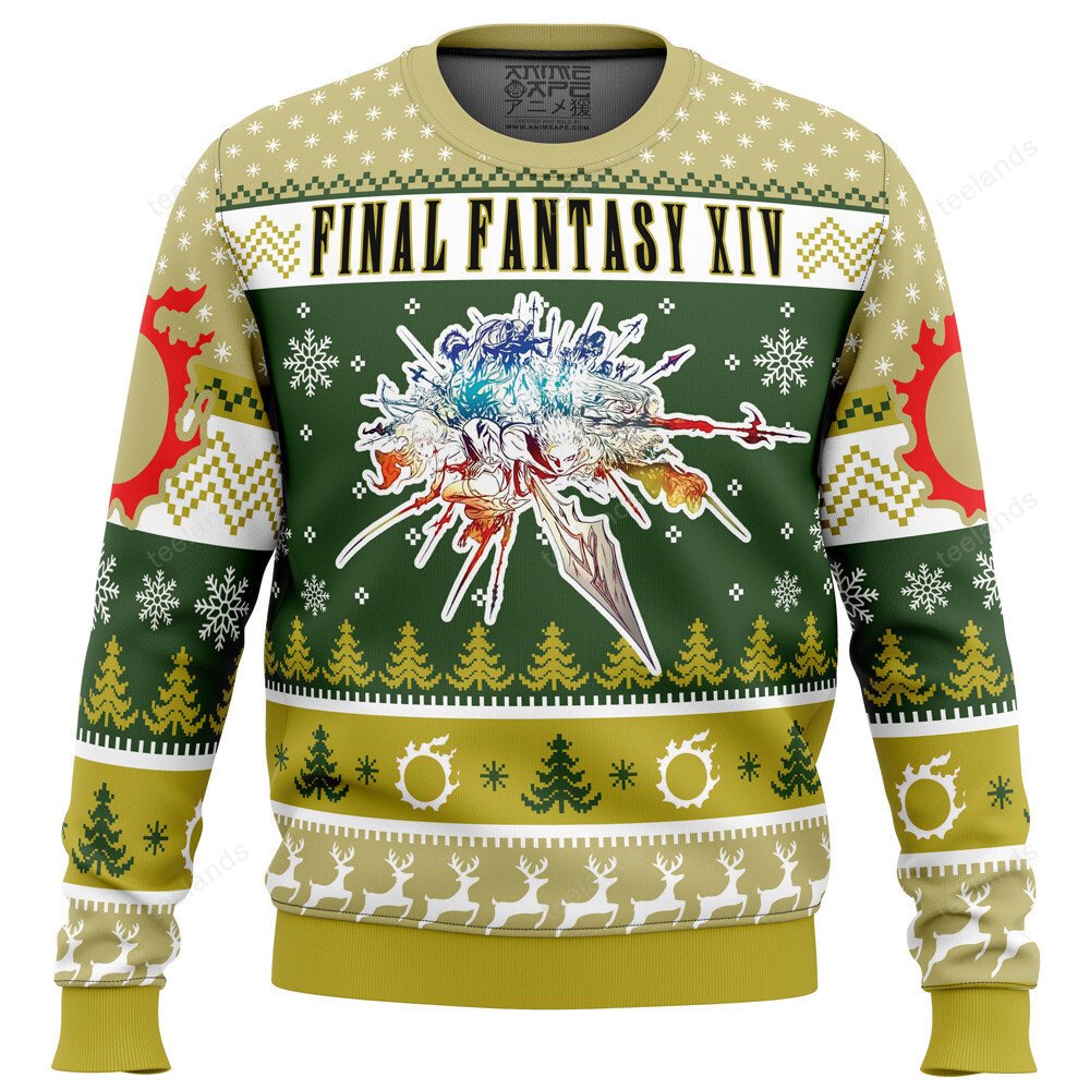 Final fantasy XIV 3D Ugly Christmas Sweater - Holiday Gift product image