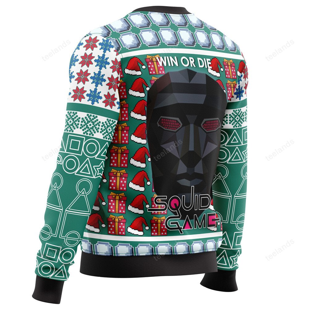 Squid Game accept the invitation 3D Ugly Christmas Sweater - Holiday Gift product image 3