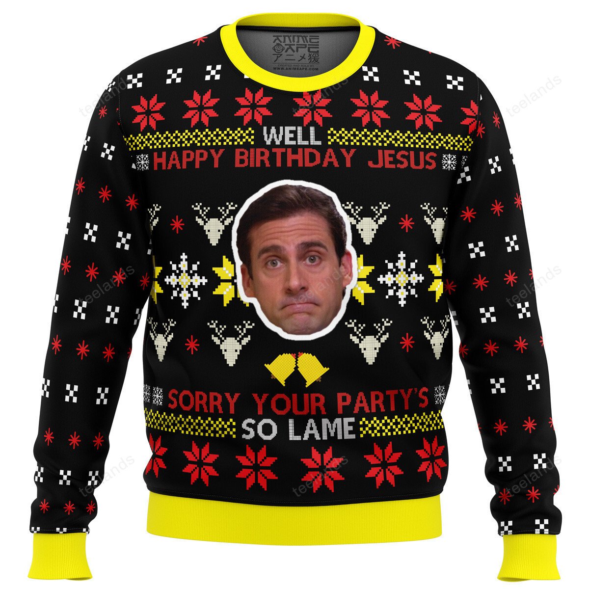 Well happy birthday Jesus sorry your party’s so lame 3D Christmas Sweater - Holiday Gift product image