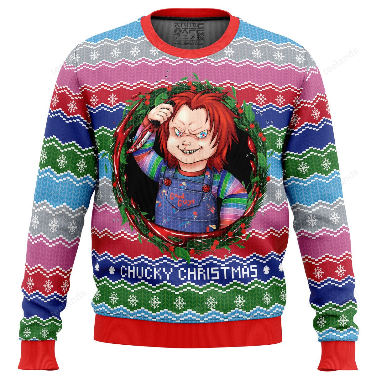 Chucky Christmas 3D Ugly Christmas Sweater - Holiday Gift product image