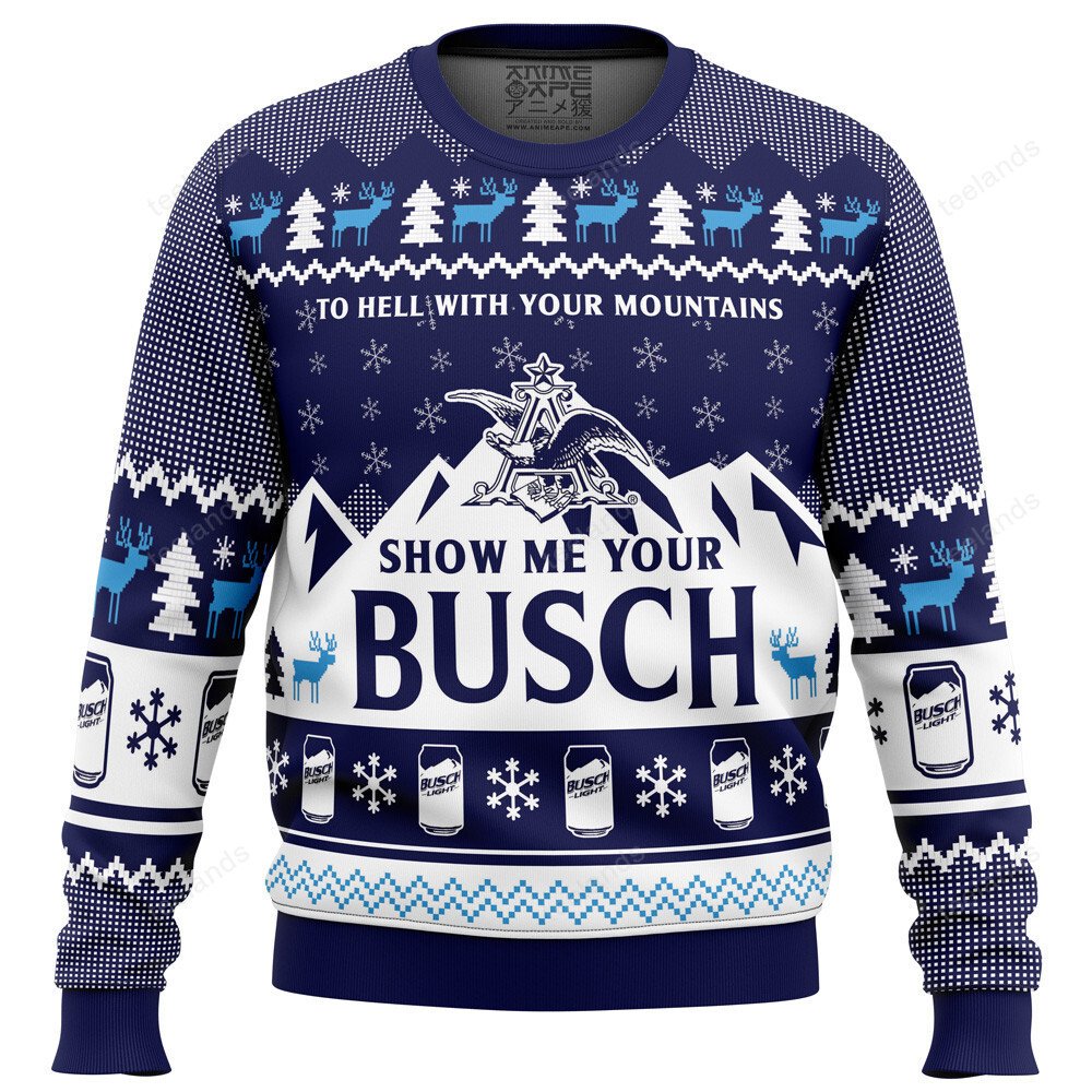 Show me your busch 3D Ugly Christmas Sweater - Holiday Gift product image