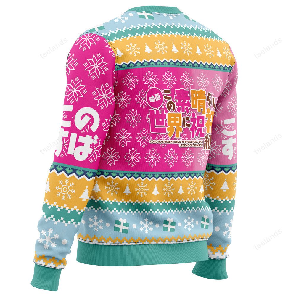 Konosuba 3D Christmas Sweater - Holiday Gift product image 3