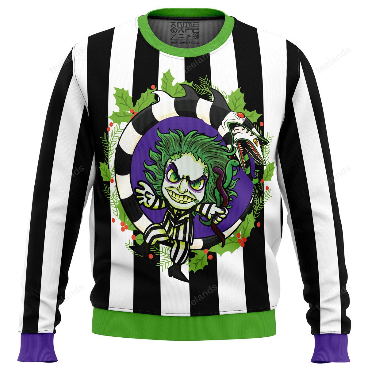 Beetle Juice 3D Christmas Sweater - Holiday Gift product image