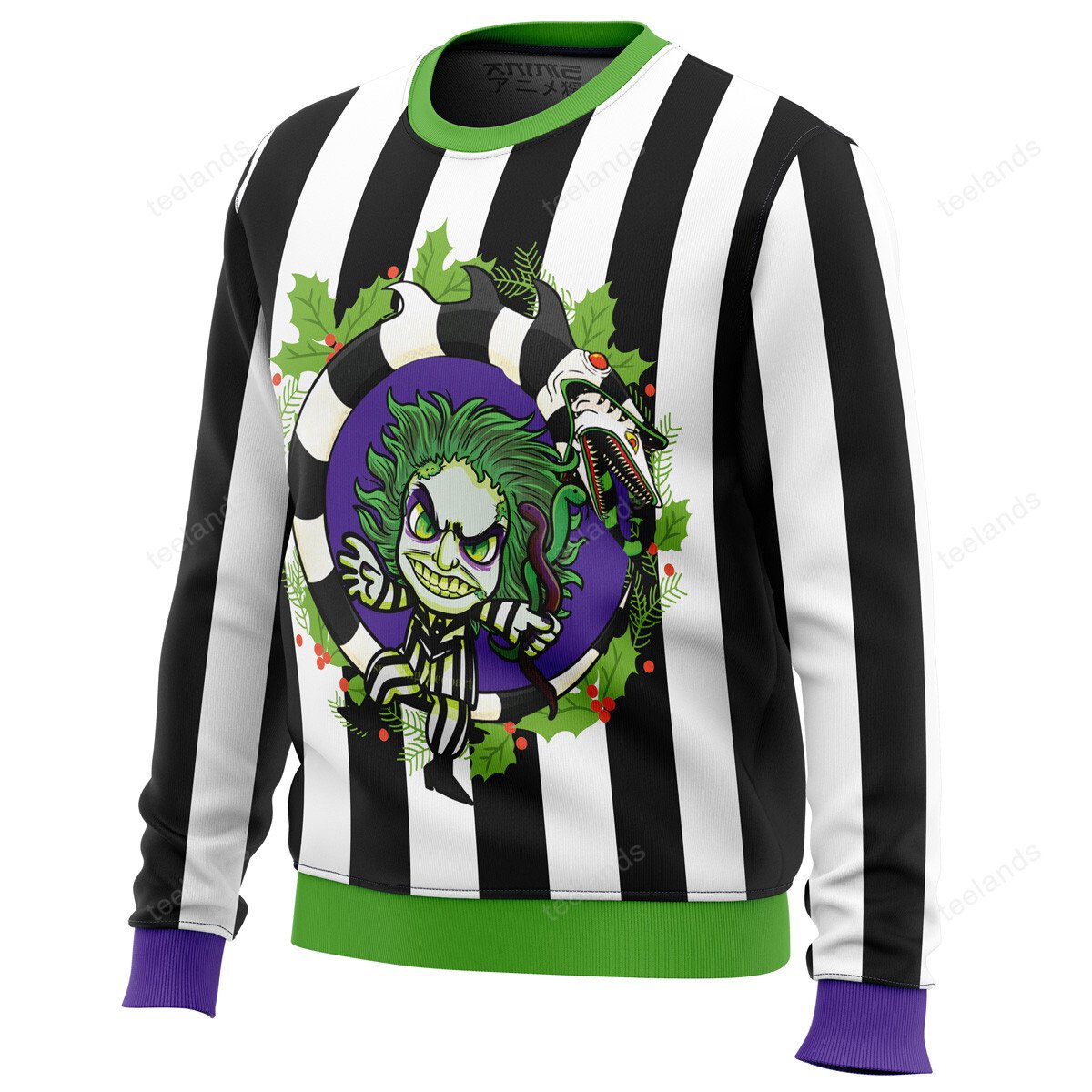 Beetle Juice 3D Christmas Sweater - Holiday Gift product image 2