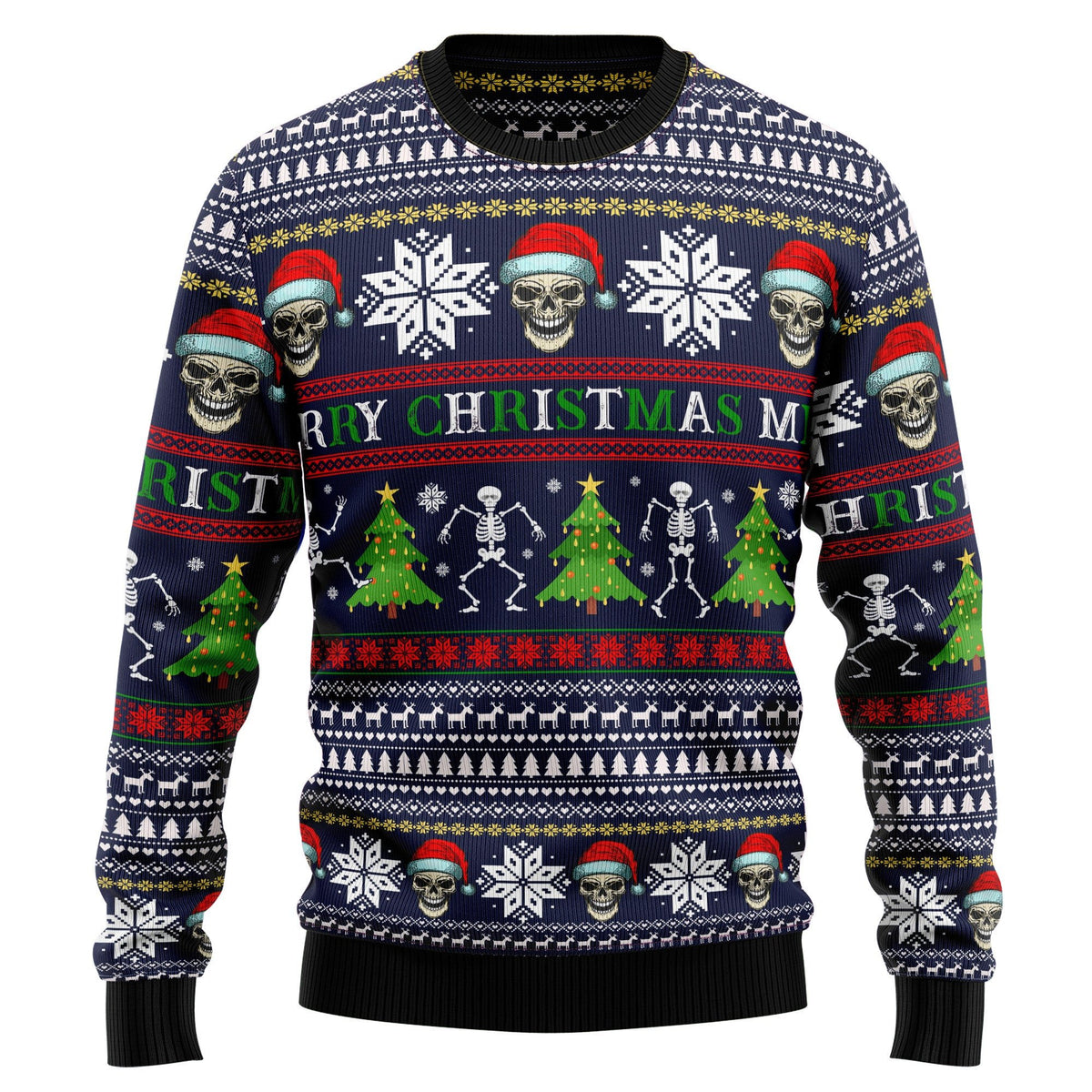 Skull 3D Christmas Sweater - Holiday Gift product image