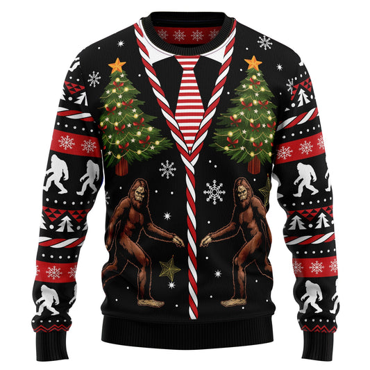 Vintage bigfoot 3D Christmas Sweater - Holiday Gift product image